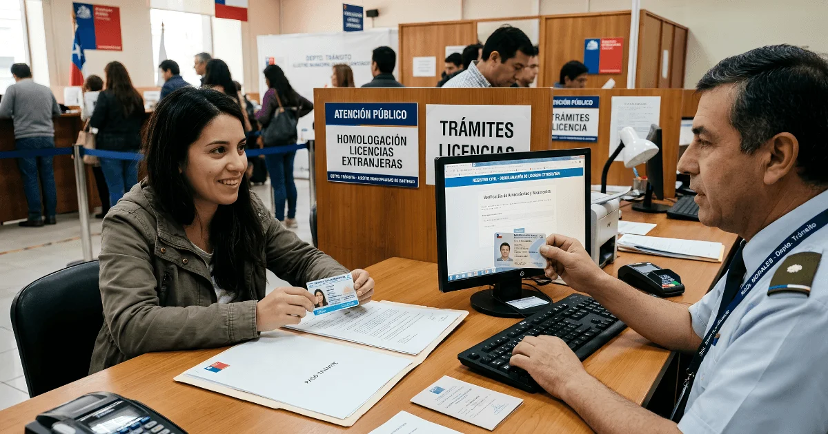 homologación de licencia de conducir