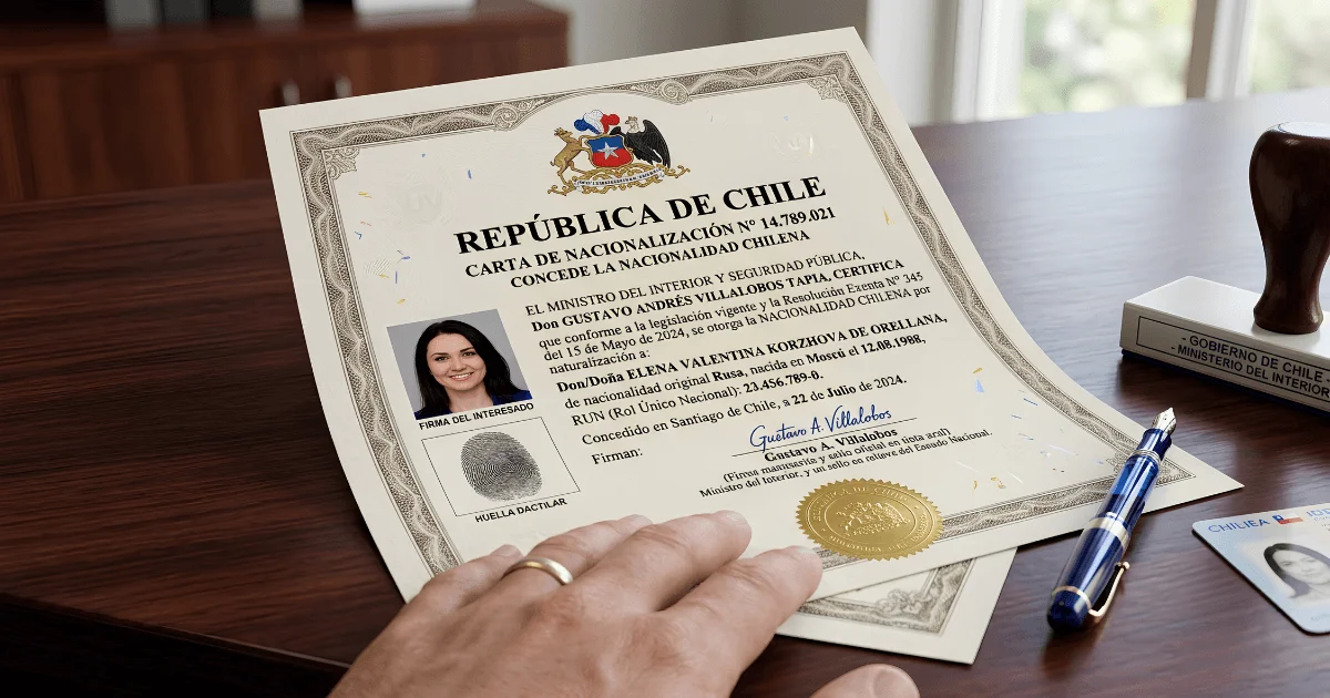 carta de nacionalización chilena