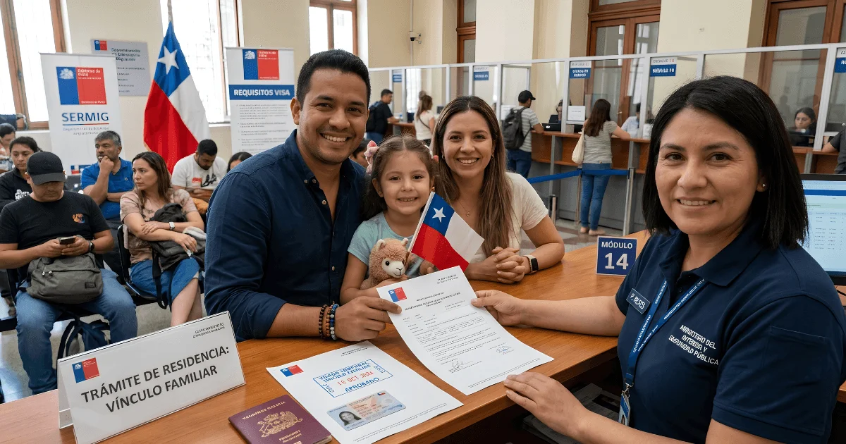visa por vínculo familiar en Chile