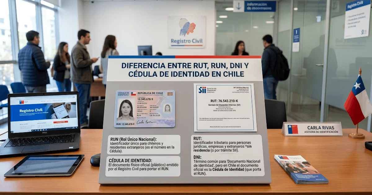 diferencia entre RUT y RUN en Chile